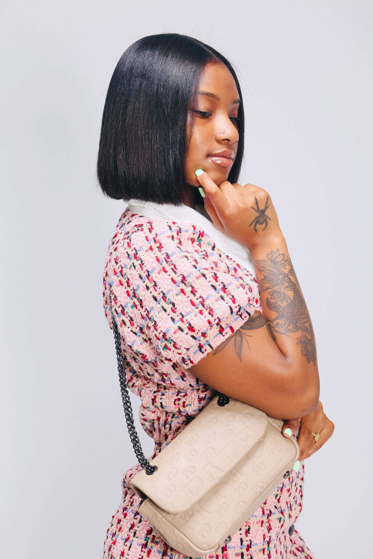 MINI MONOGRAM NUDE “Butta Baby”